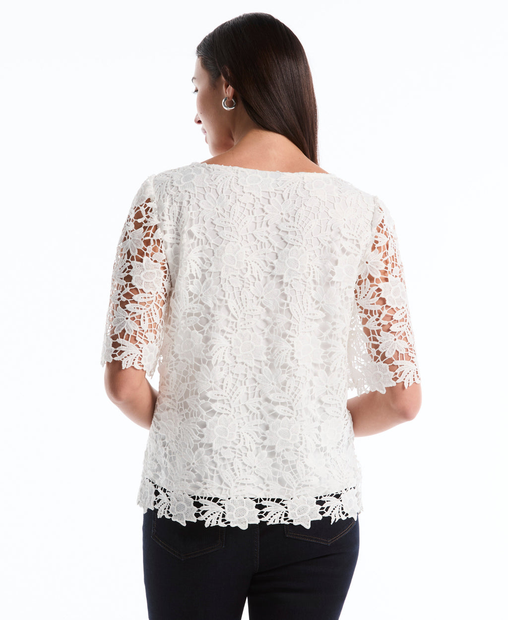 Scalloped Lace Top