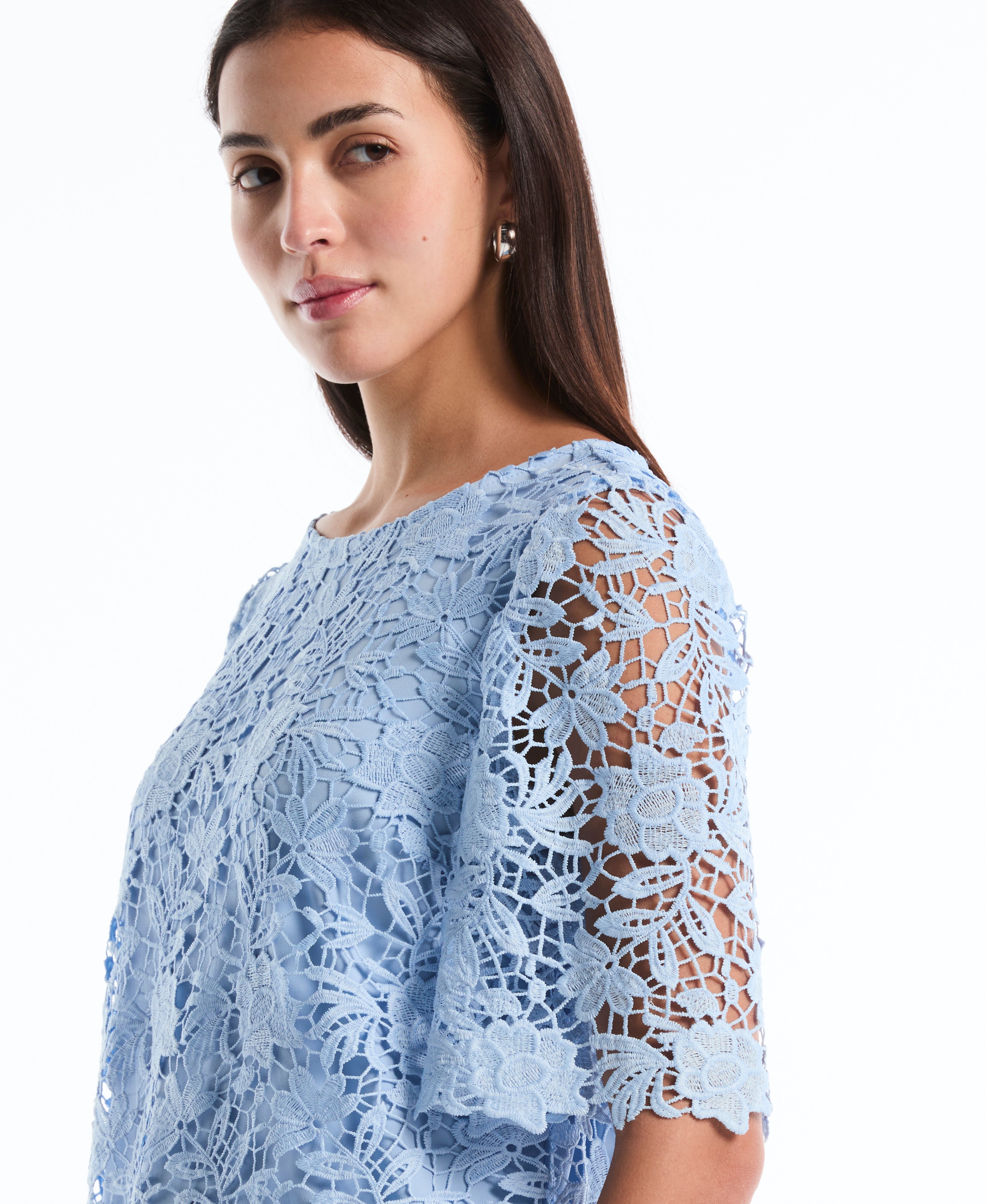Scalloped Lace Top
