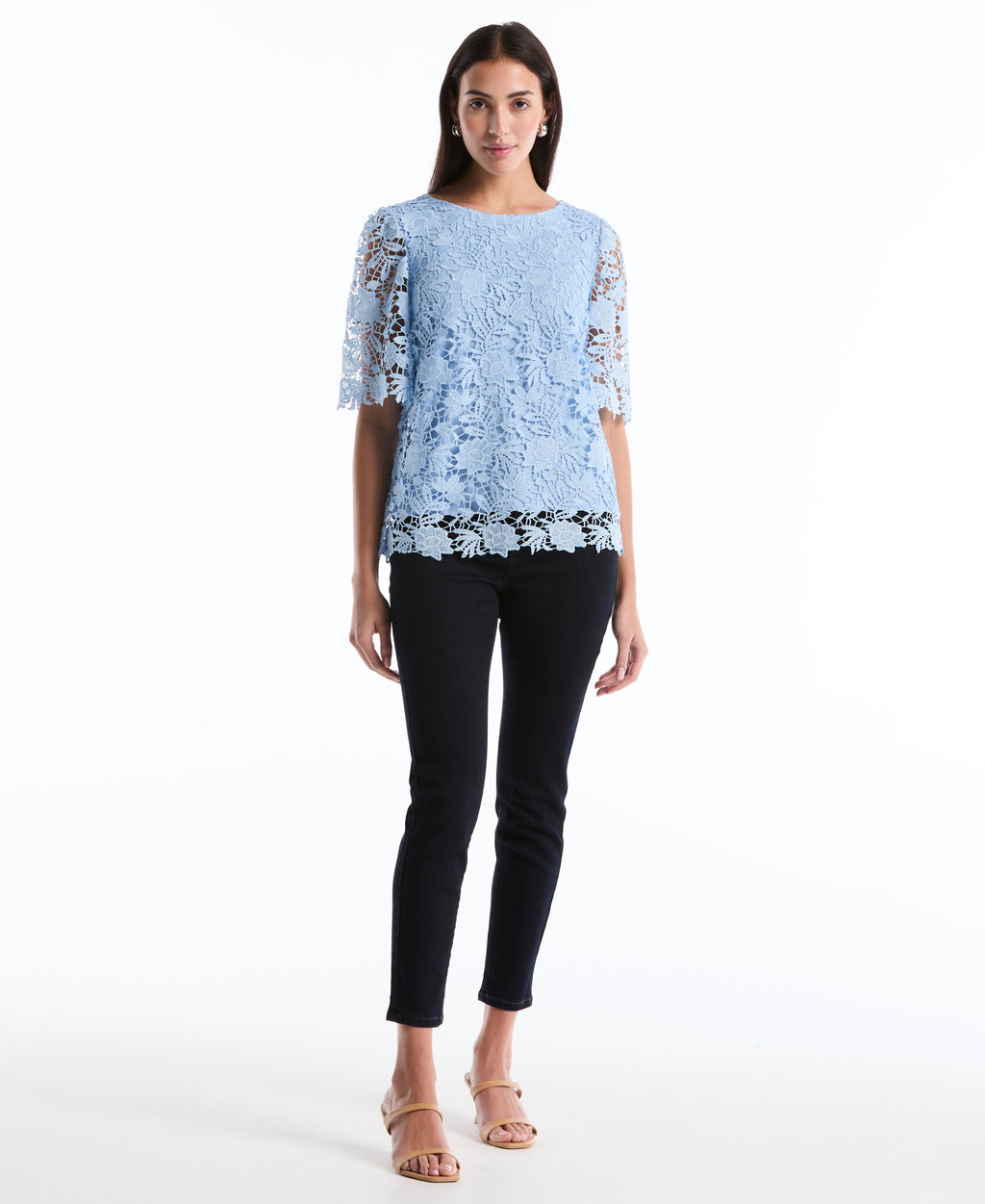 Scalloped Lace Top