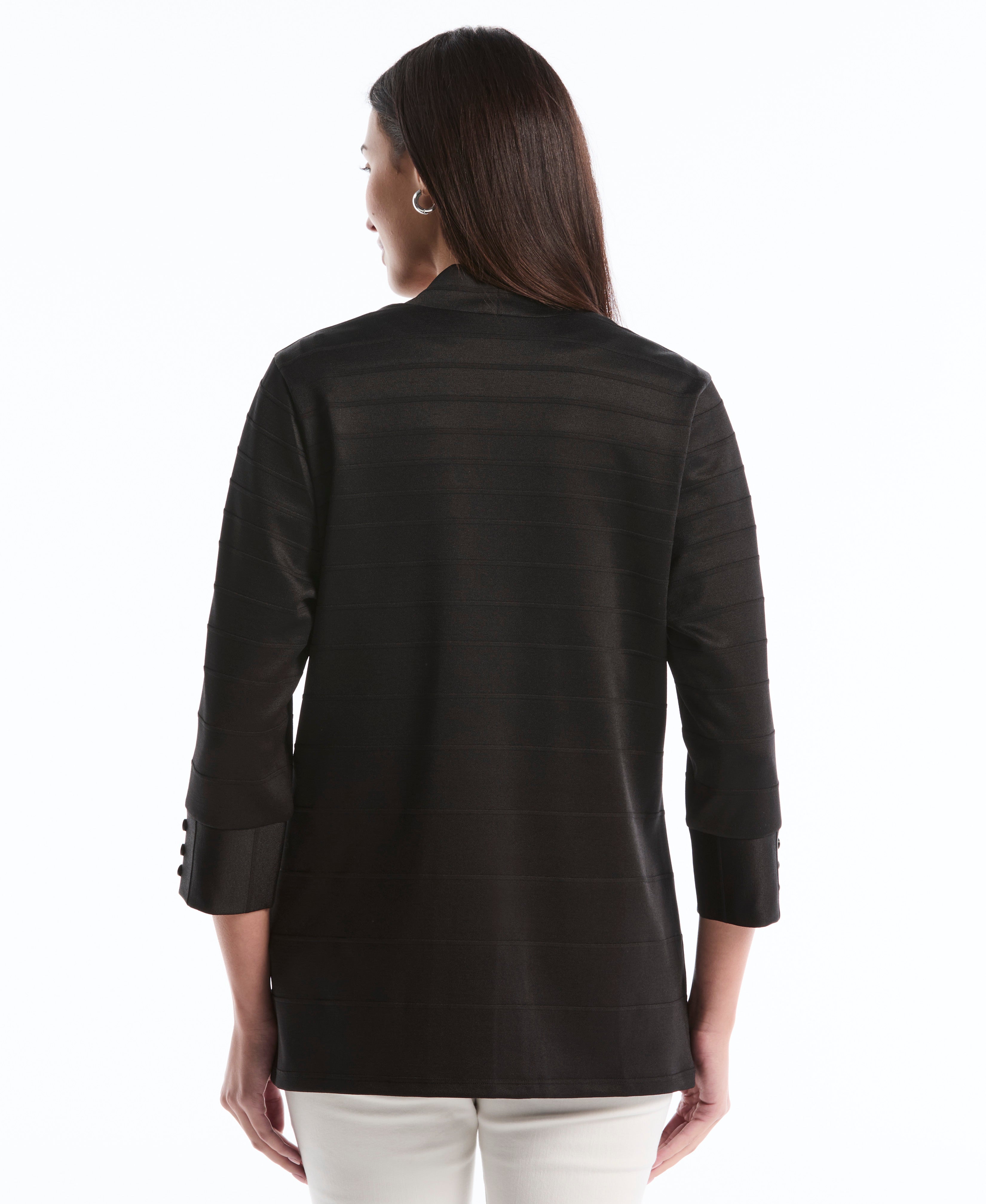 Ottoman Knit Cardigan Sweater