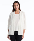 Petite Ottoman Knit Cardigan Sweater (Star White) 