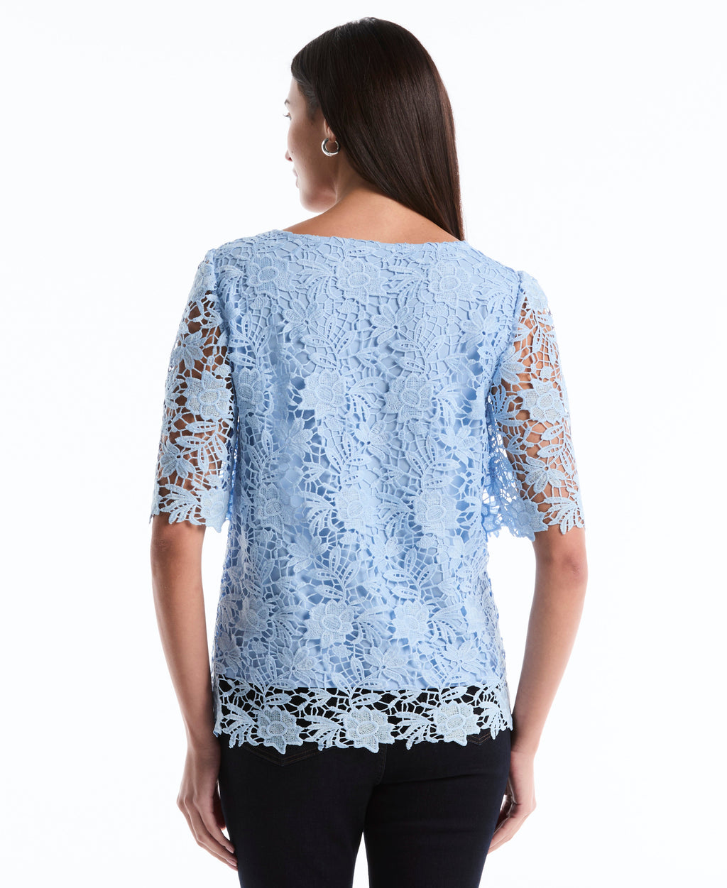 Scalloped Lace Top